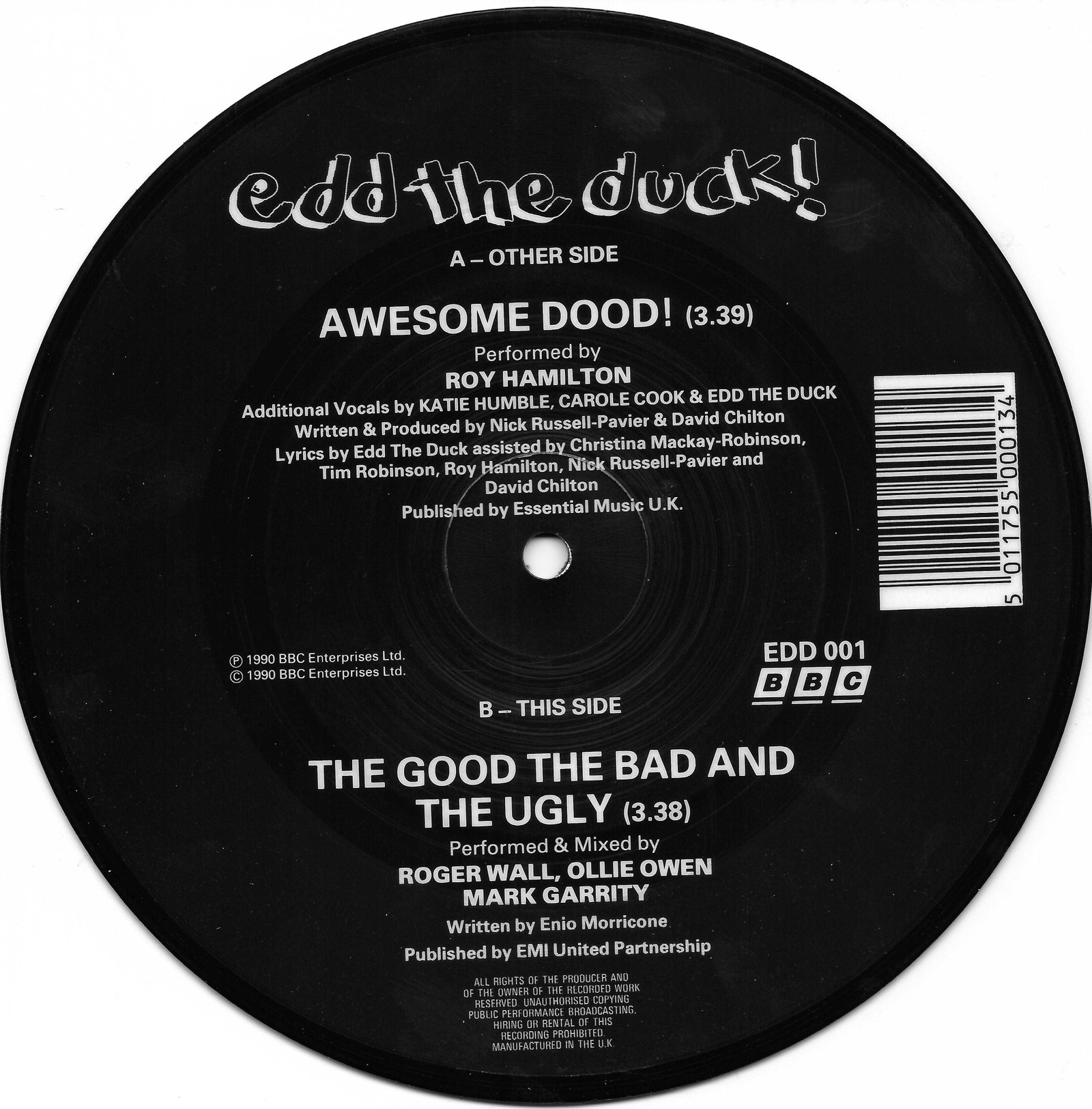 Back cover of EDD 001